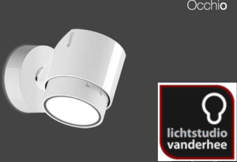 Lui Pico zoom wandlamp. Hoogglans wit
