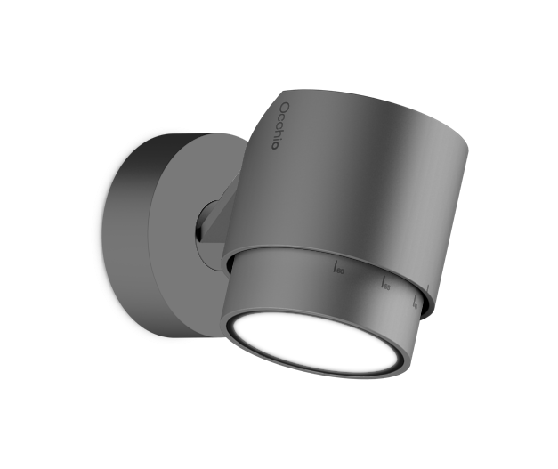 Lui Pico zoom wandlamp. Mat chroom