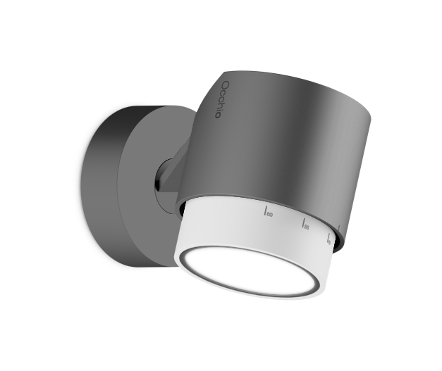 Lui Pico zoom wandlamp. Mat chroom