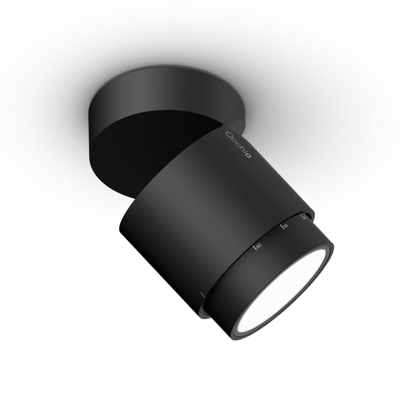 Lui volto Volt plafondlamp.  Mat zwart