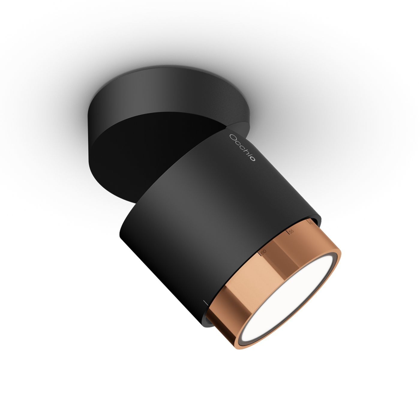 Lui volto Volt plafondlamp.  Mat zwart