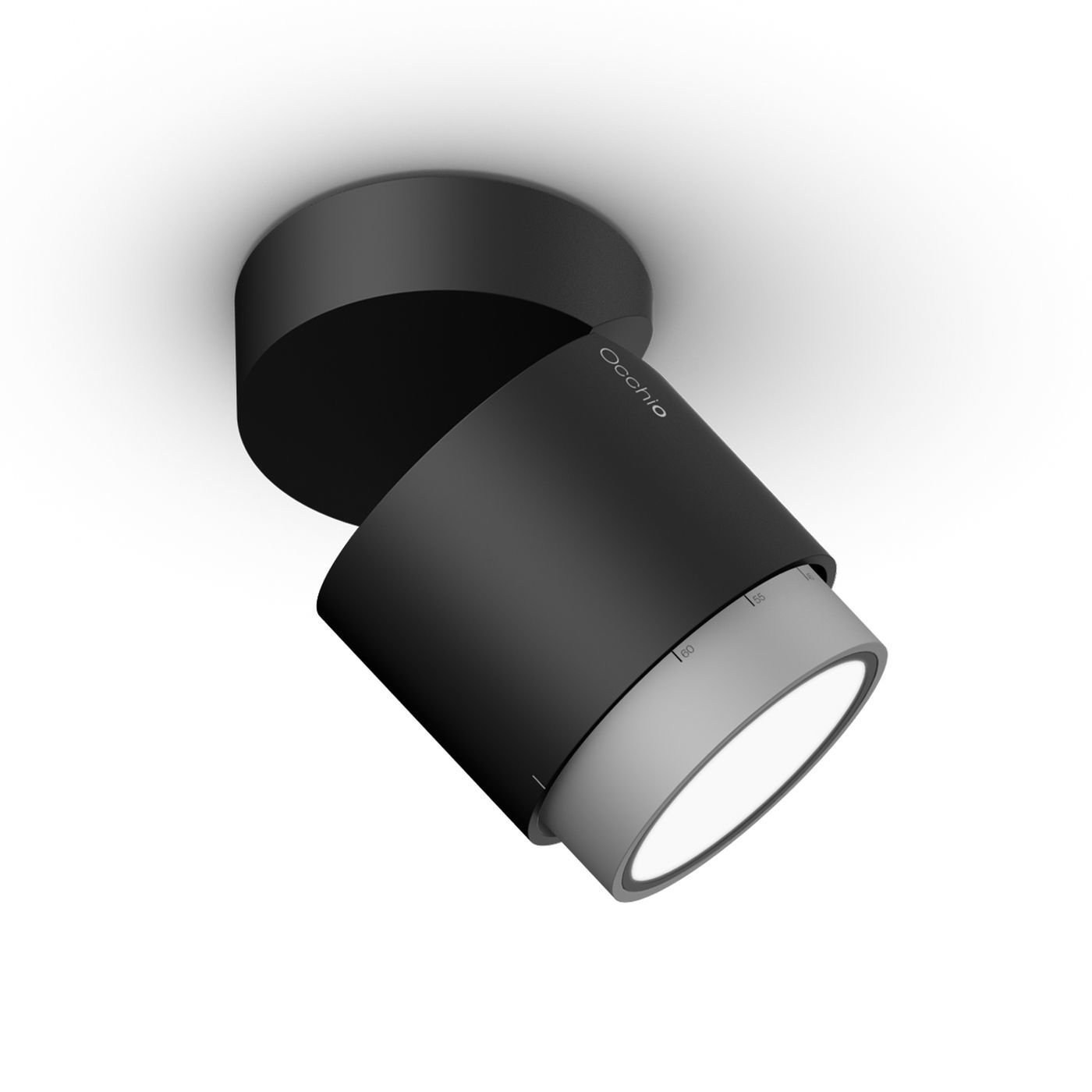 Lui volto Volt plafondlamp.  Mat zwart