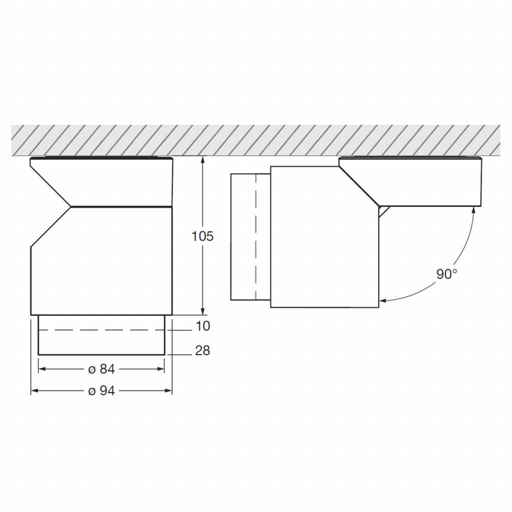 Lui volto Volt plafondlamp. Wit