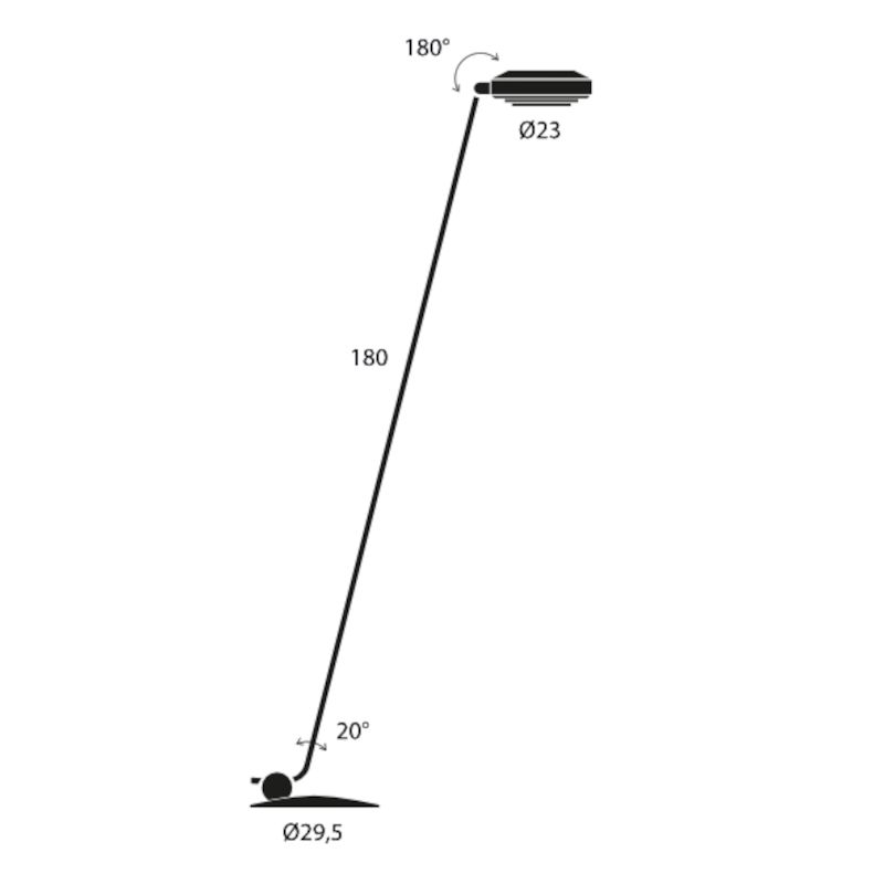 Elle 1 Led vloerlamp