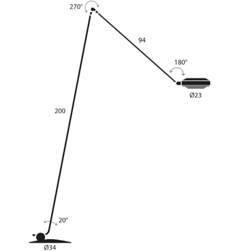 Elle Led vloerlamp 