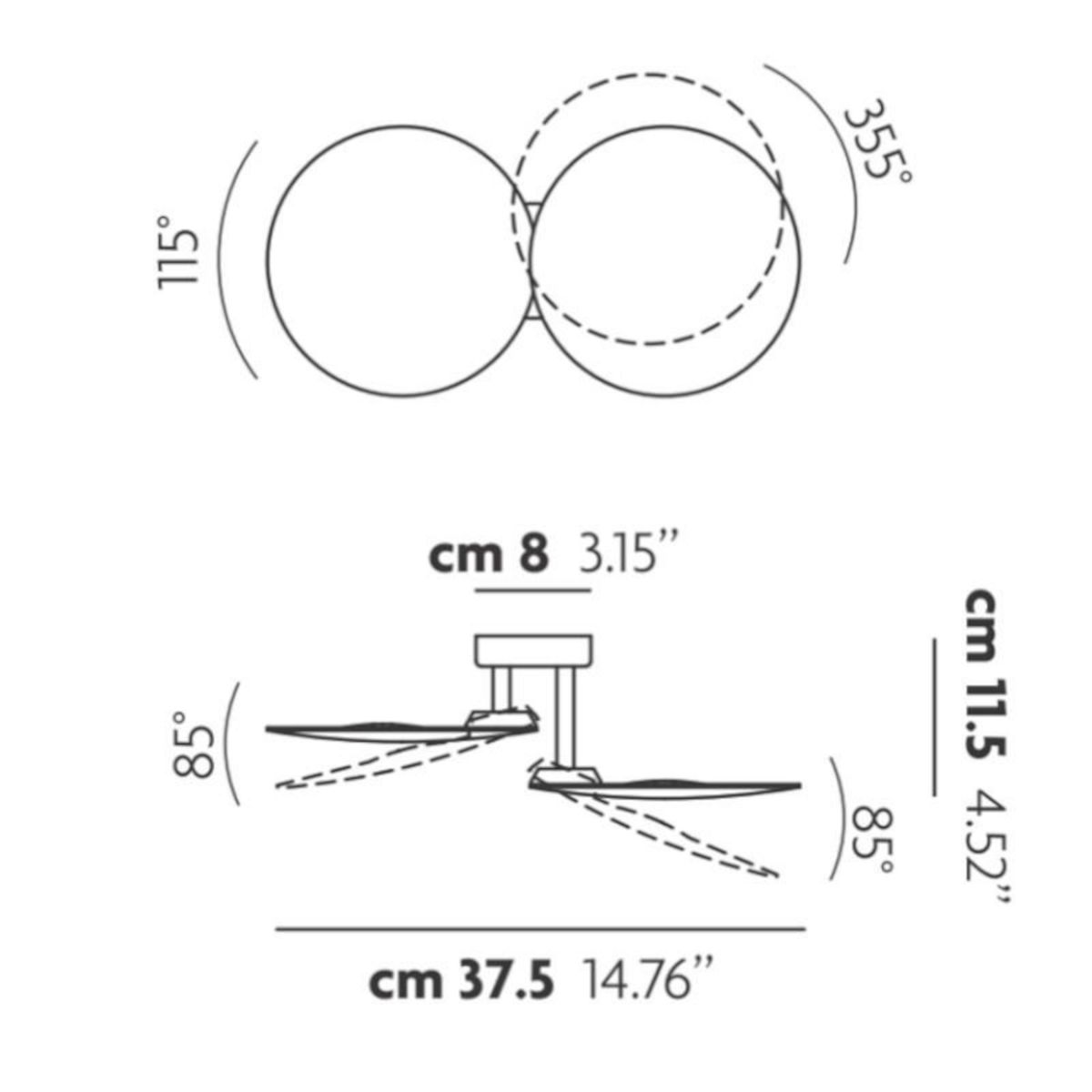 Puzzle Round Double wandlamp 
