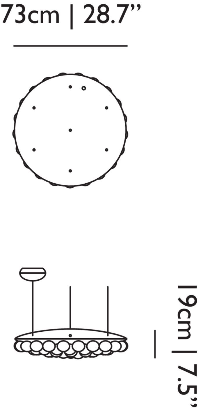 Prop Light Suspended Round Light hanglamp