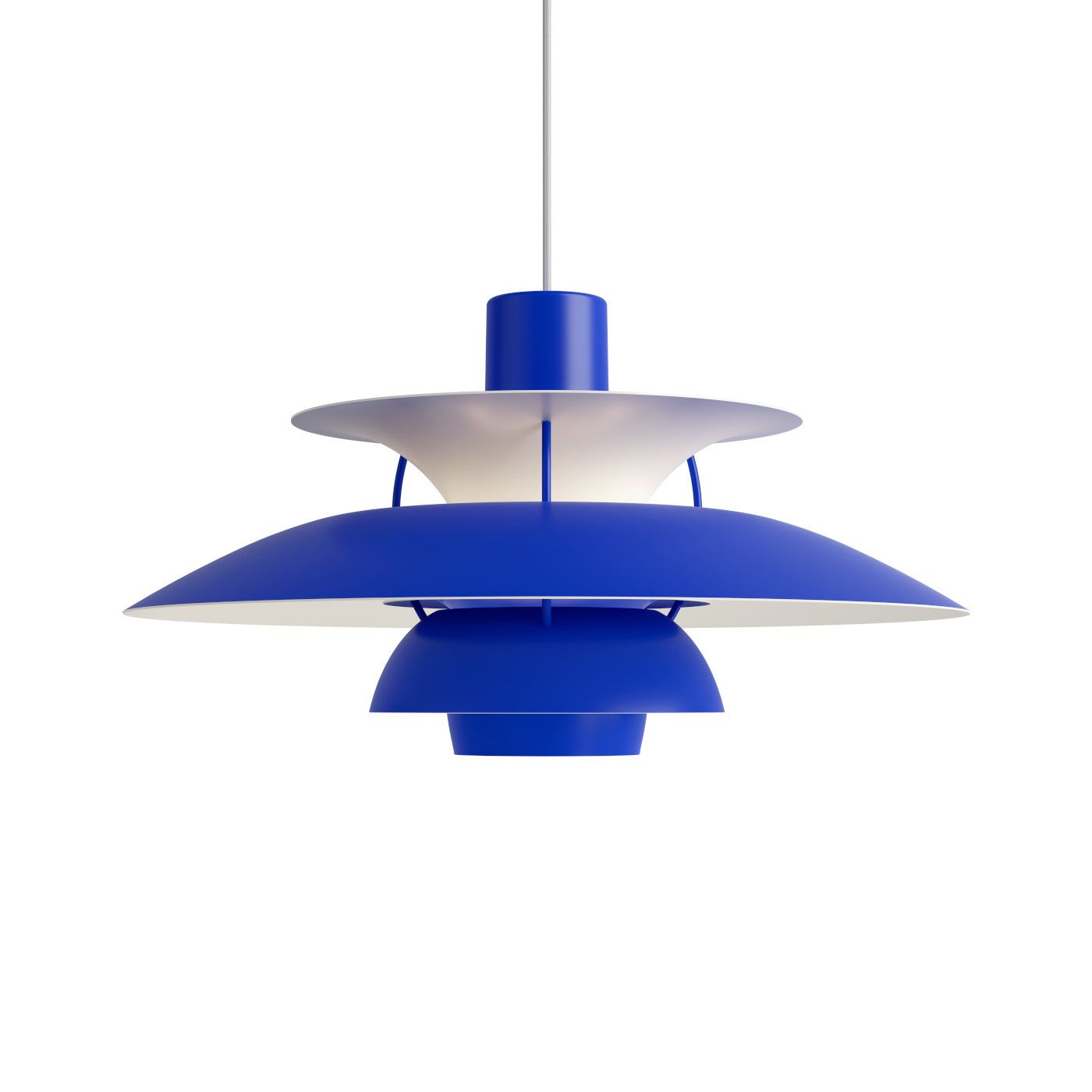 PH 5 hanglamp.  Monochrome Blue