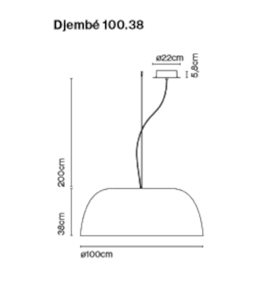 Djembé 100.38 hanglamp  