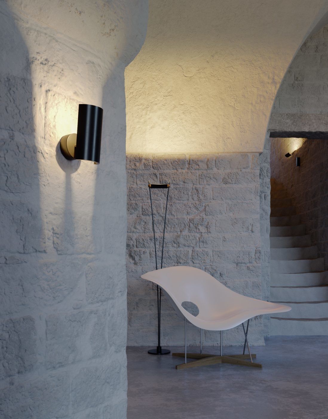 U.W wandlamp