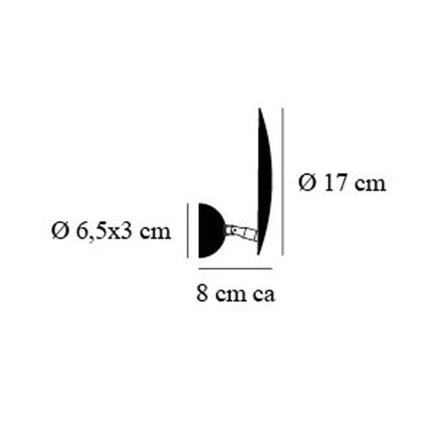 Lederam W1 17 wandlamp 
