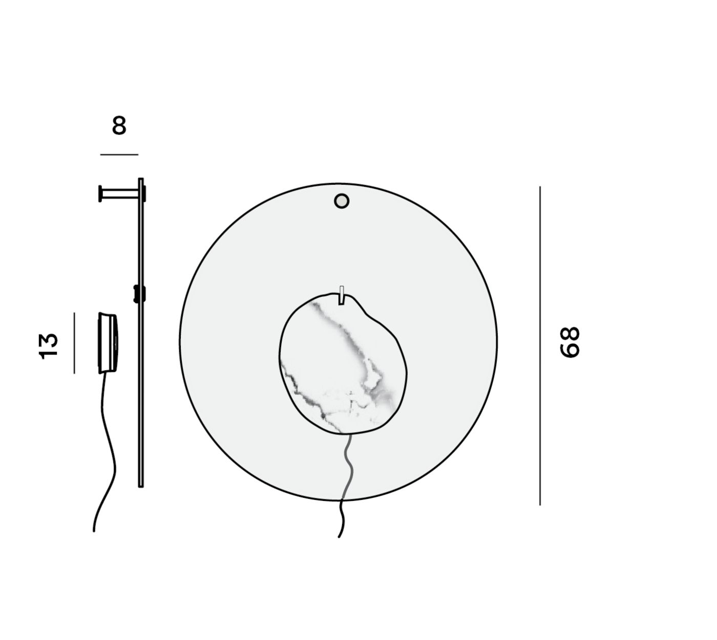 Gioia Grande wandlamp 