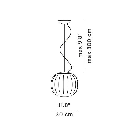 Lita hanglamp 30 cm   
