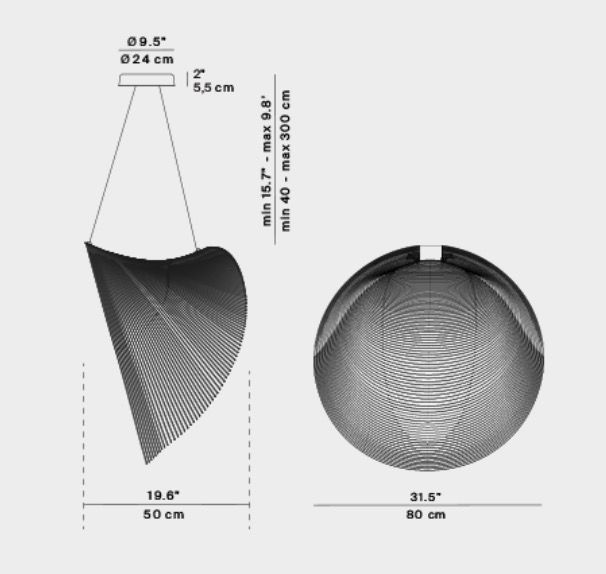 Illan hanglamp 80 cm 