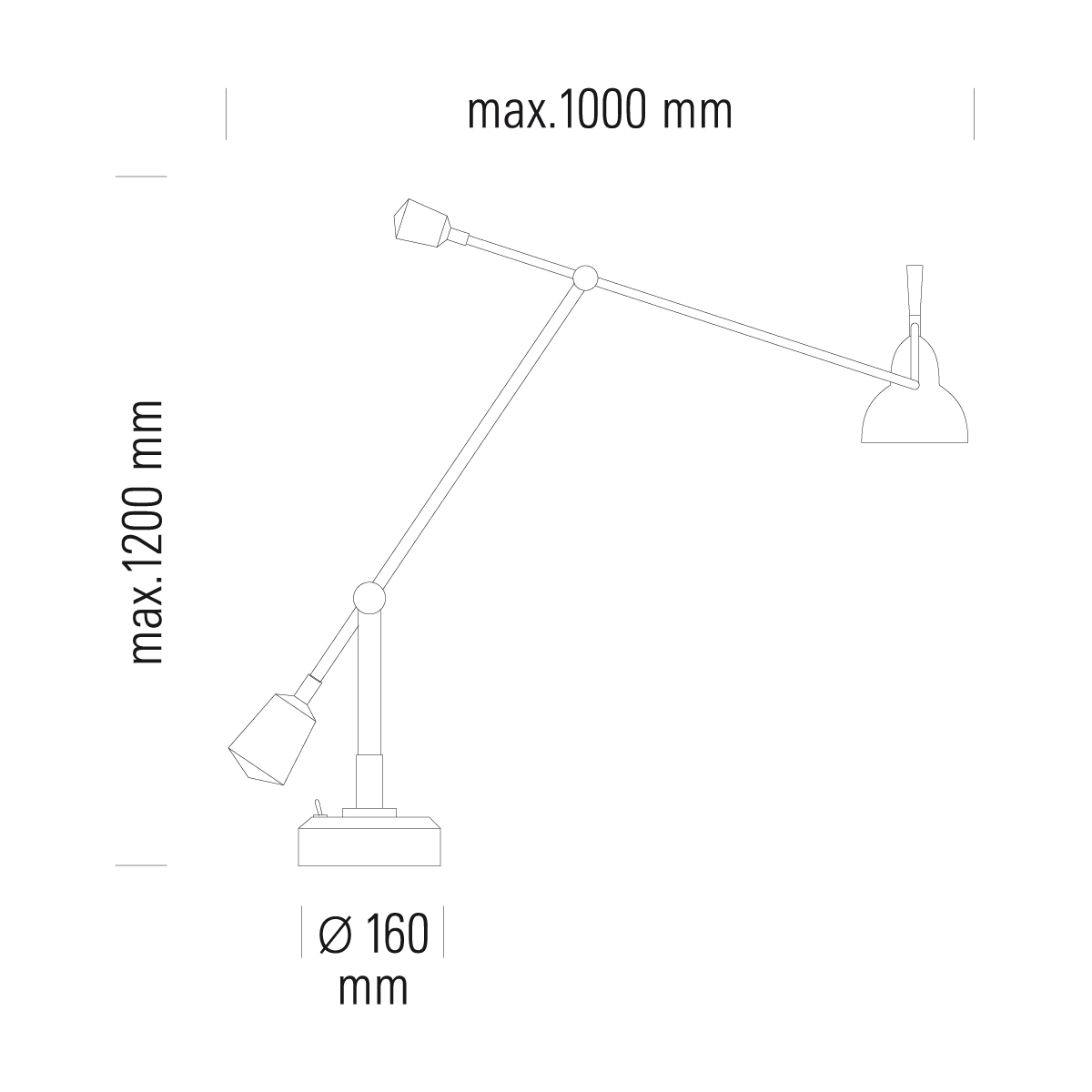 Buquet EB 27 SI tafellamp