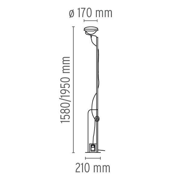 Toio led vloerlamp   