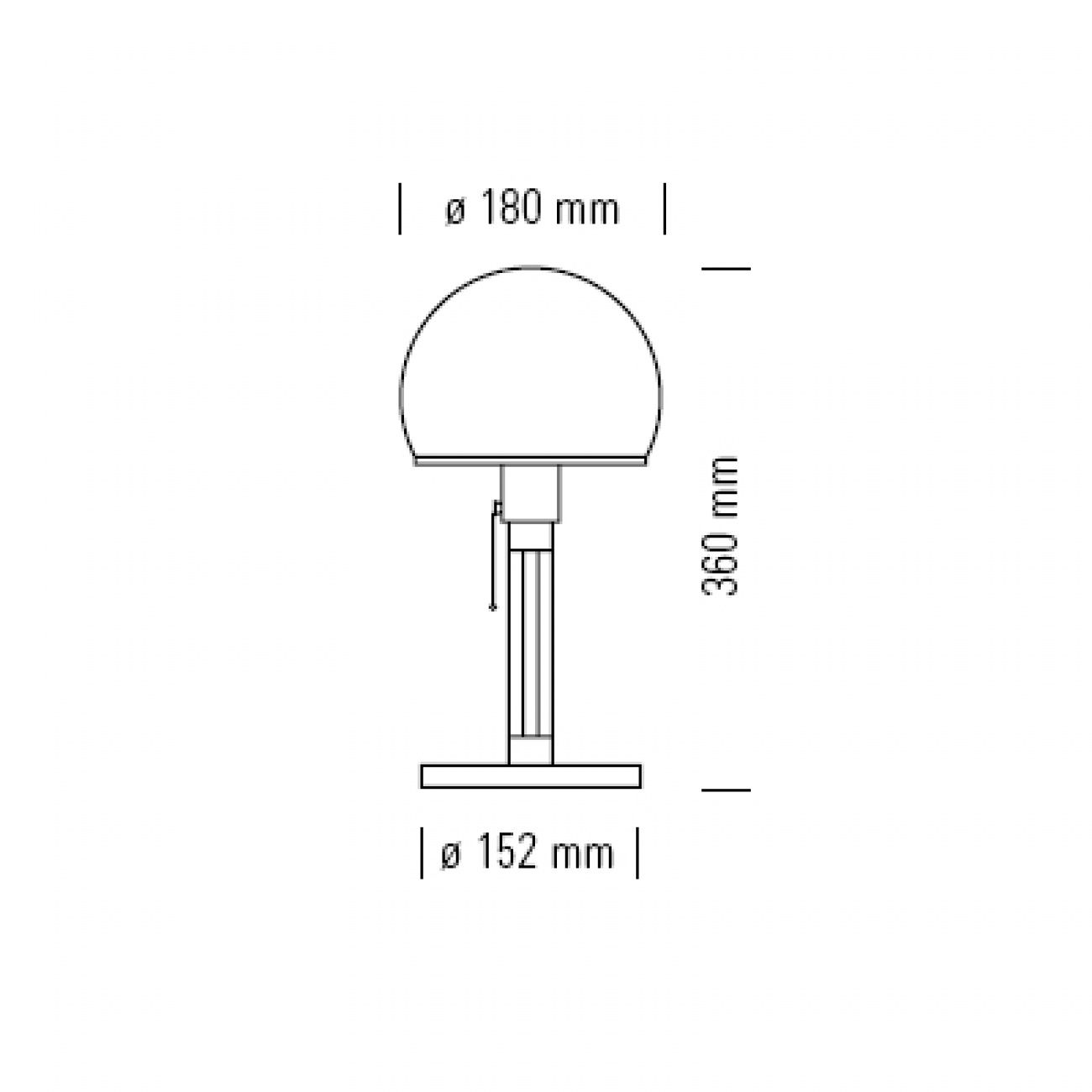 Wagenfeld WG 25 GL tafellamp    