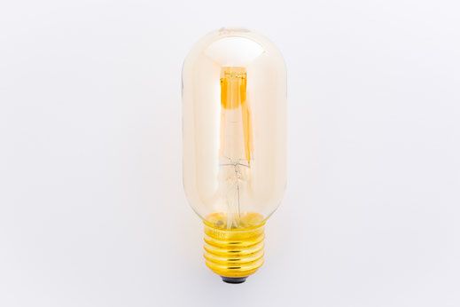 Vintage LedLight 0076 Radiolamp Gold Vintage