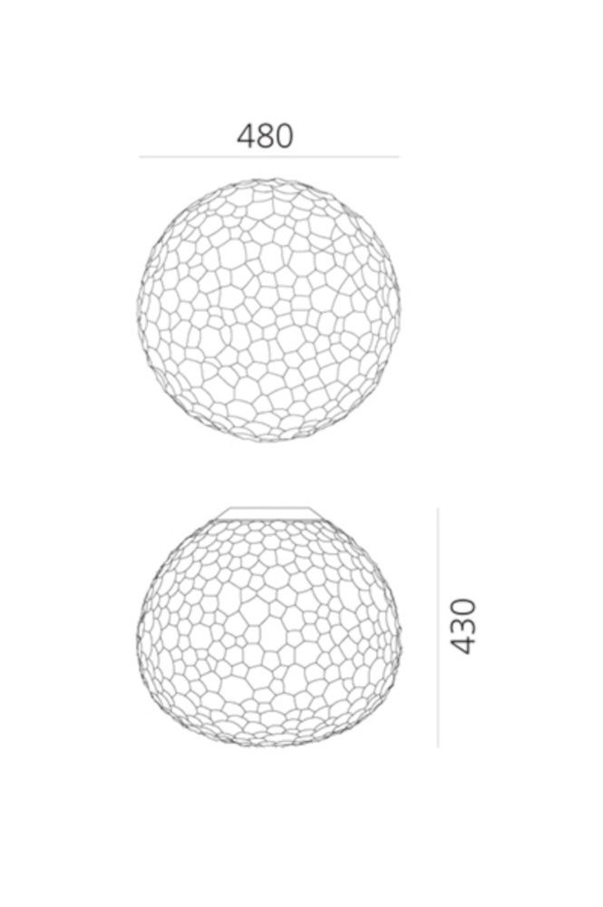Meteorite 48 plafondlamp