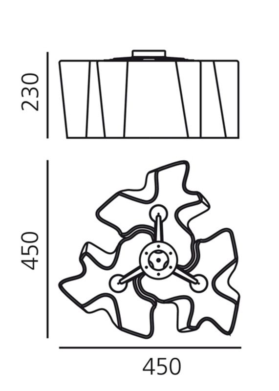 Logico 3x120° Mini plafondlamp  
