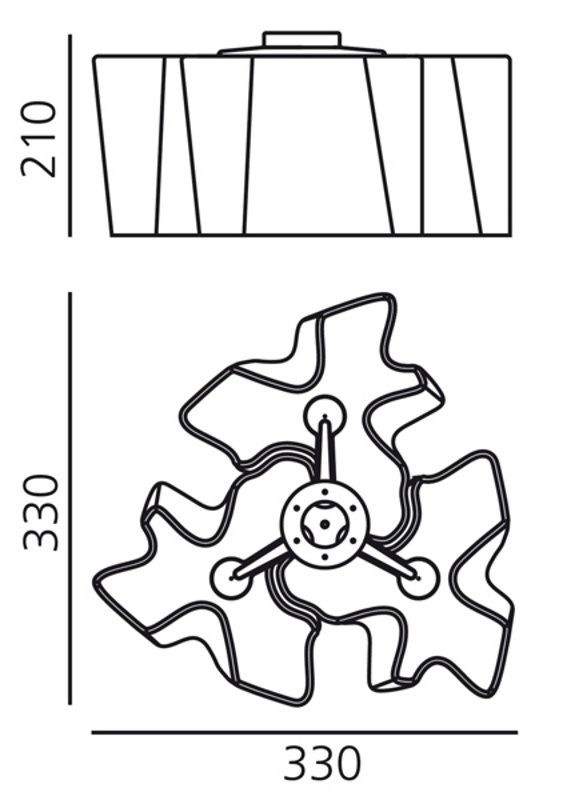 Logico 3x120° Micro plafondlamp    