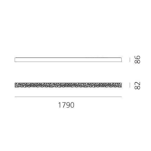 Calipso Linear 180 Stand Alone plafondlamp  