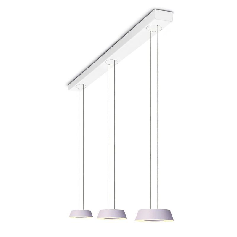 Glance hanglamp drievoudig met  hoogte verstelling  