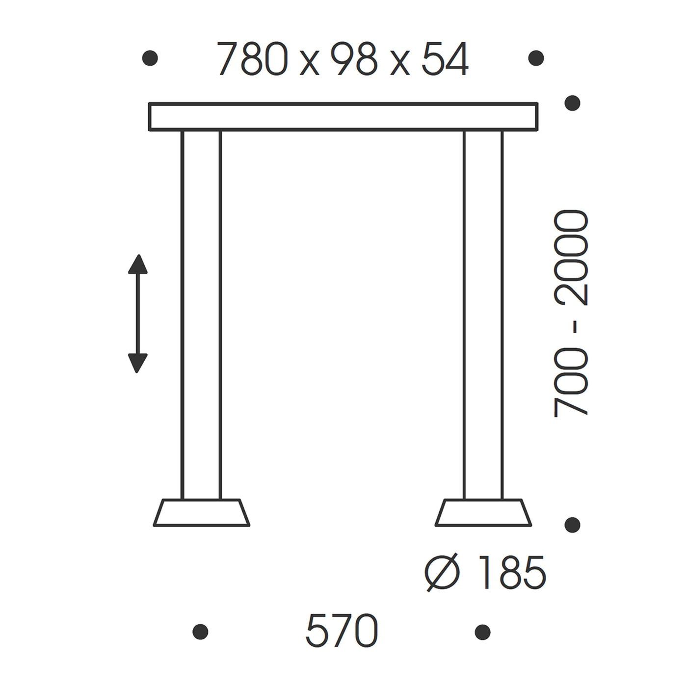Glance hanglamp twee voudig met  hoogte verstelling