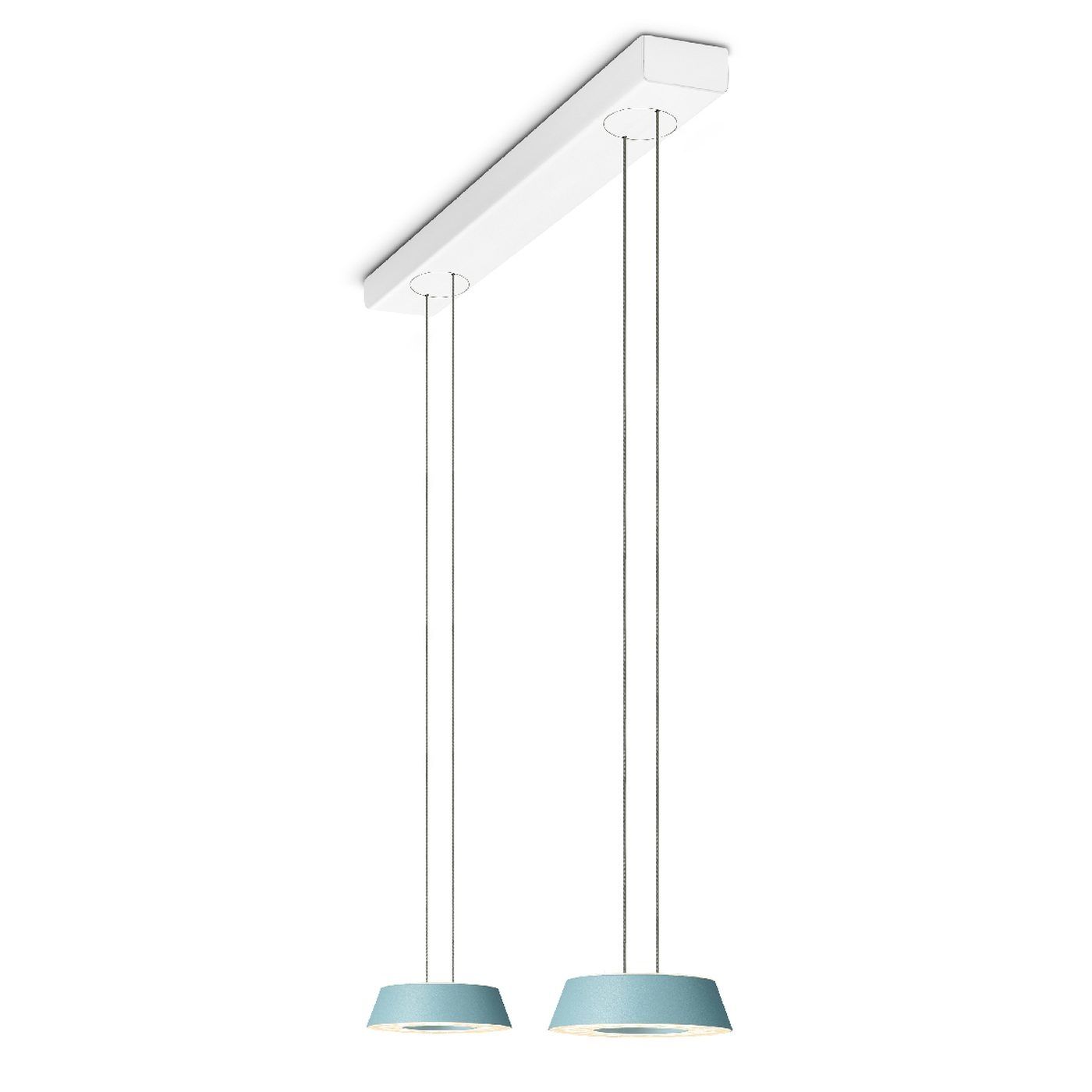 Glance hanglamp twee voudig met  hoogte verstelling