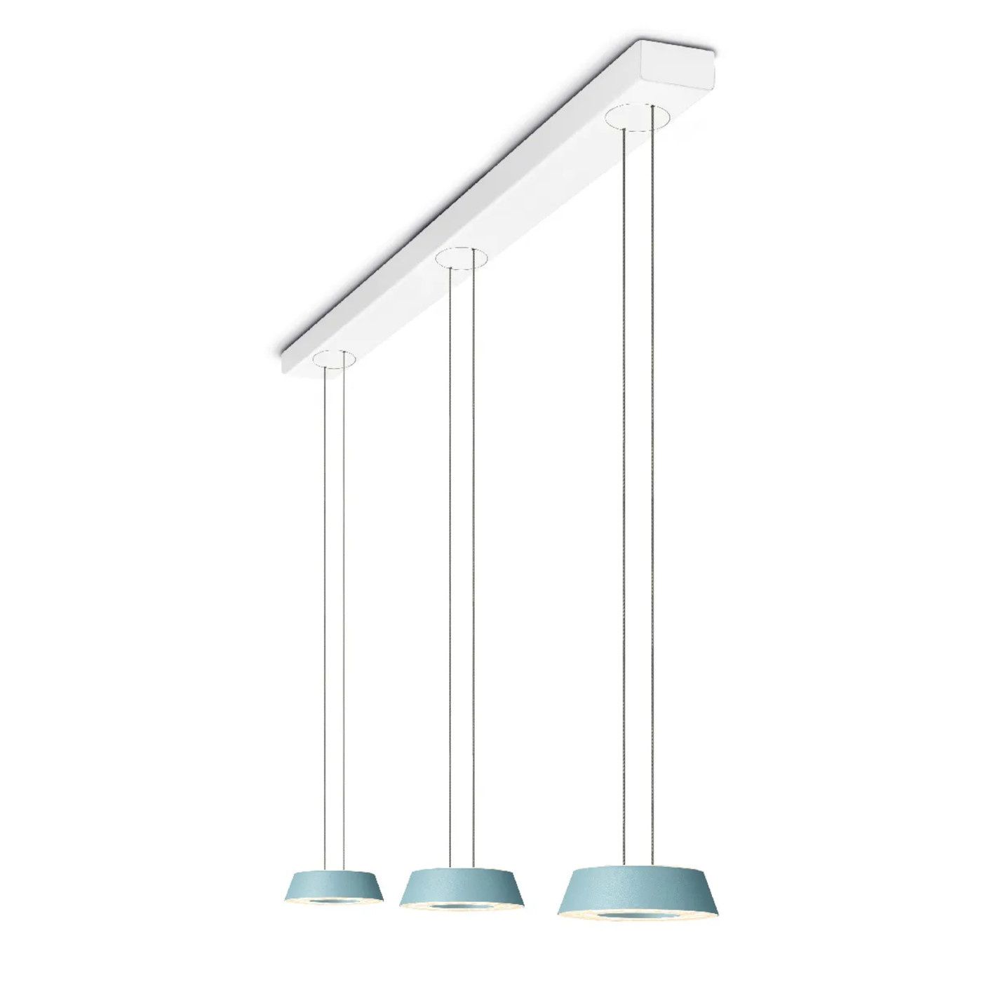 Glance hanglamp drievoudig met  hoogte verstelling  