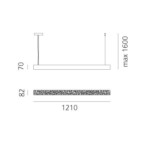 Calipso Linear 120 Stand Alone hanglamp