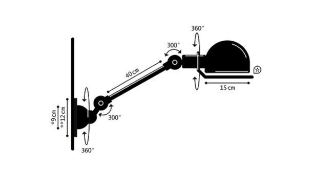 Loft 4001 CS wandlamp  