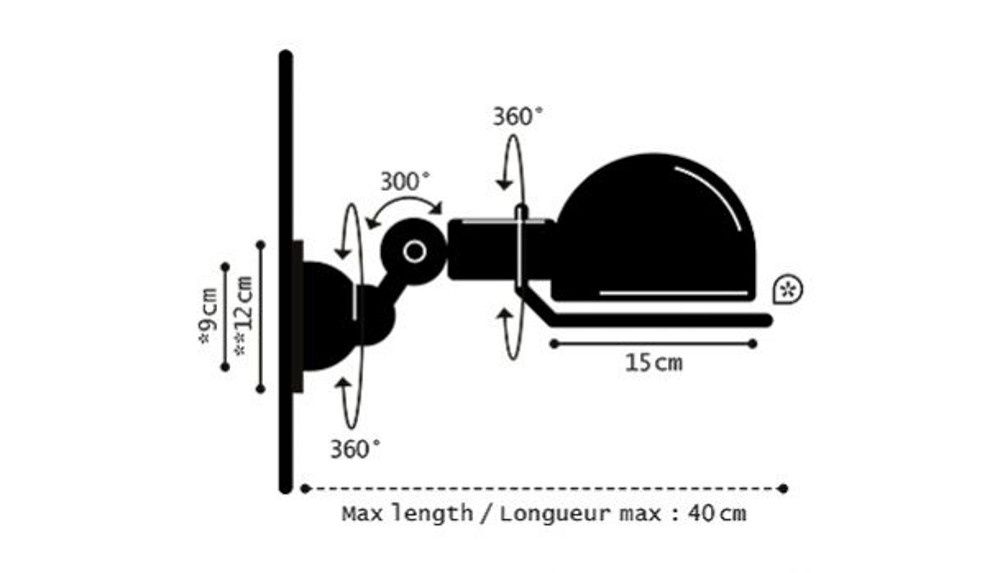 Loft D1000 wandlamp  