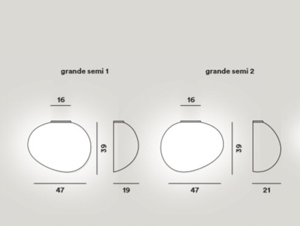 Gregg grande semi 1 wandlamp