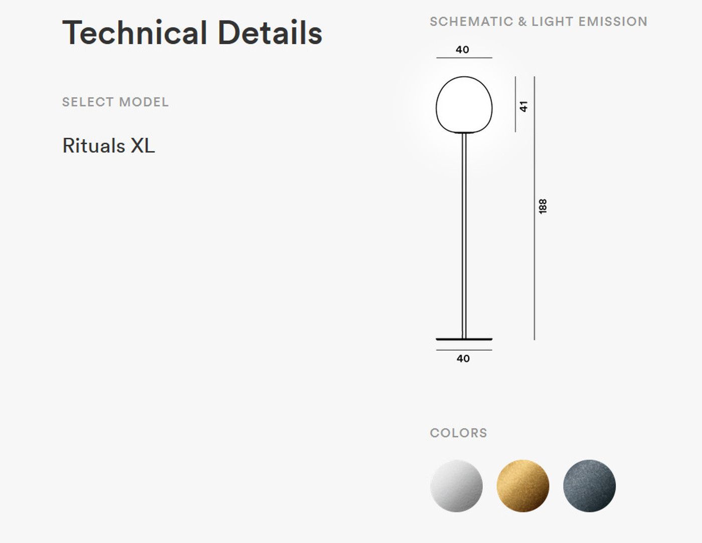 Rituals XL vloerlamp