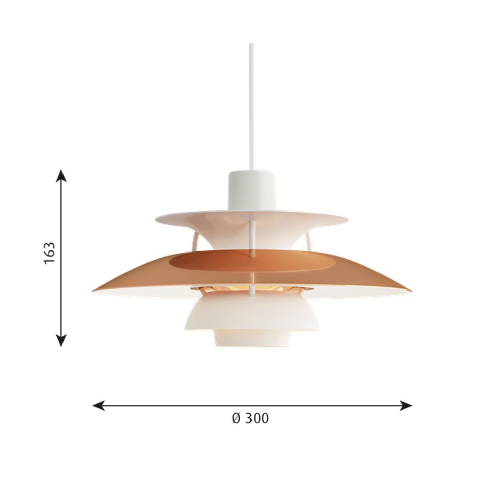 PH 5 Mini hanglamp koper