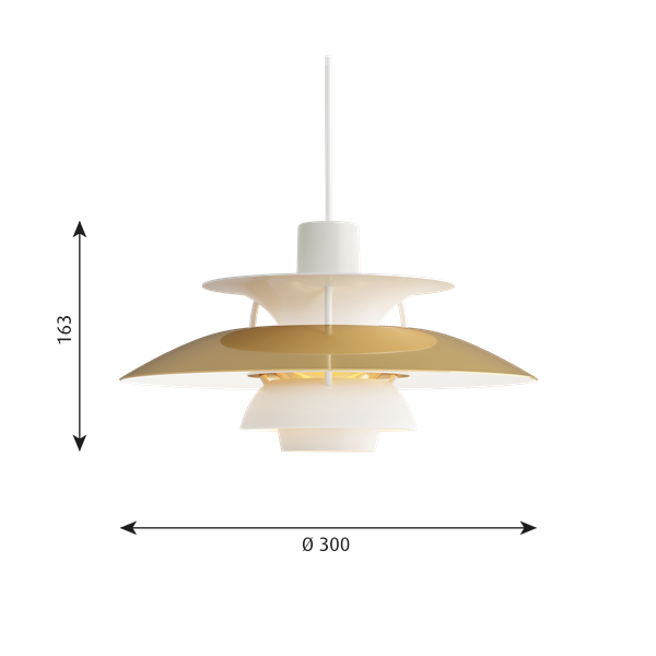 PH 5 Mini hanglamp messing
