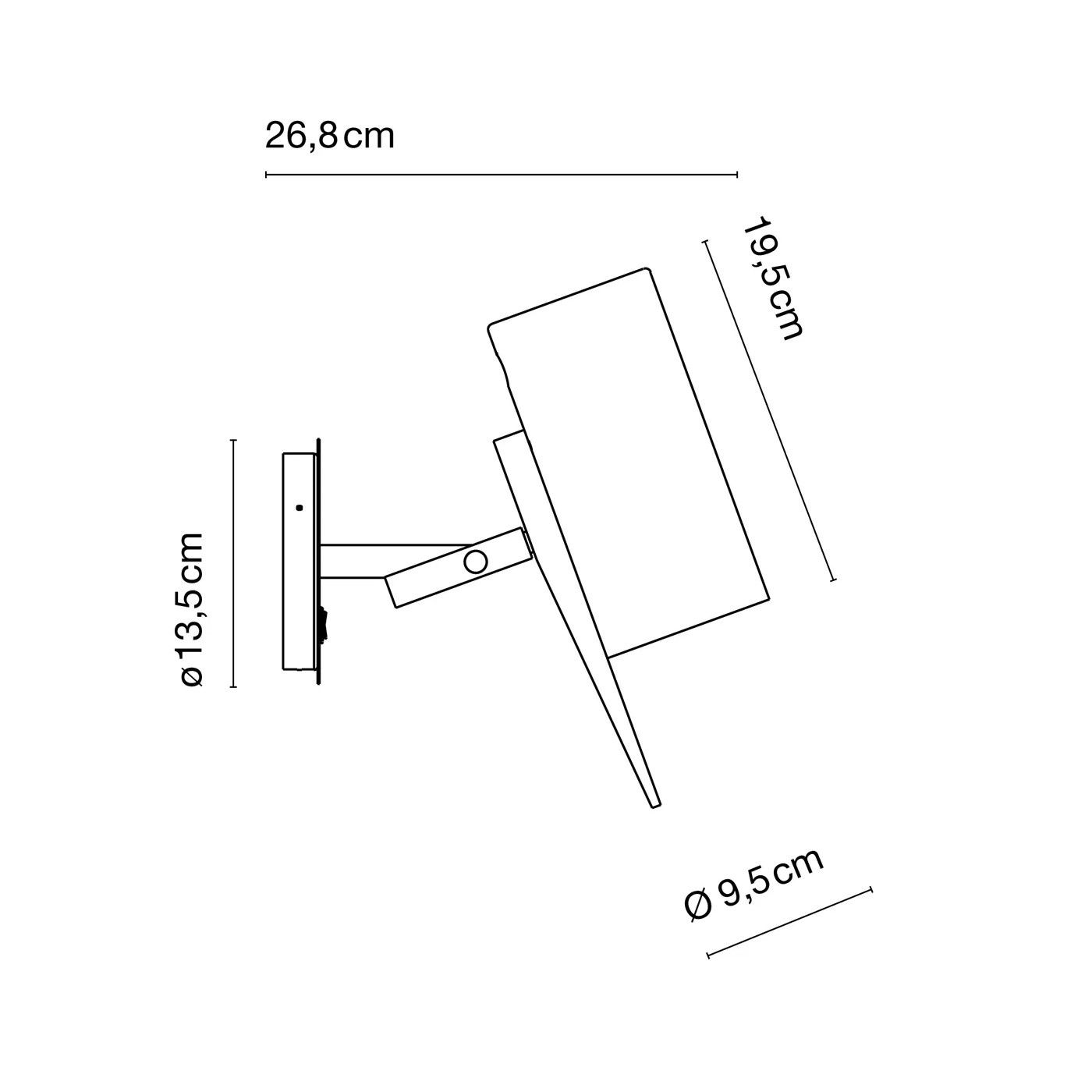 Scantling wandlamp