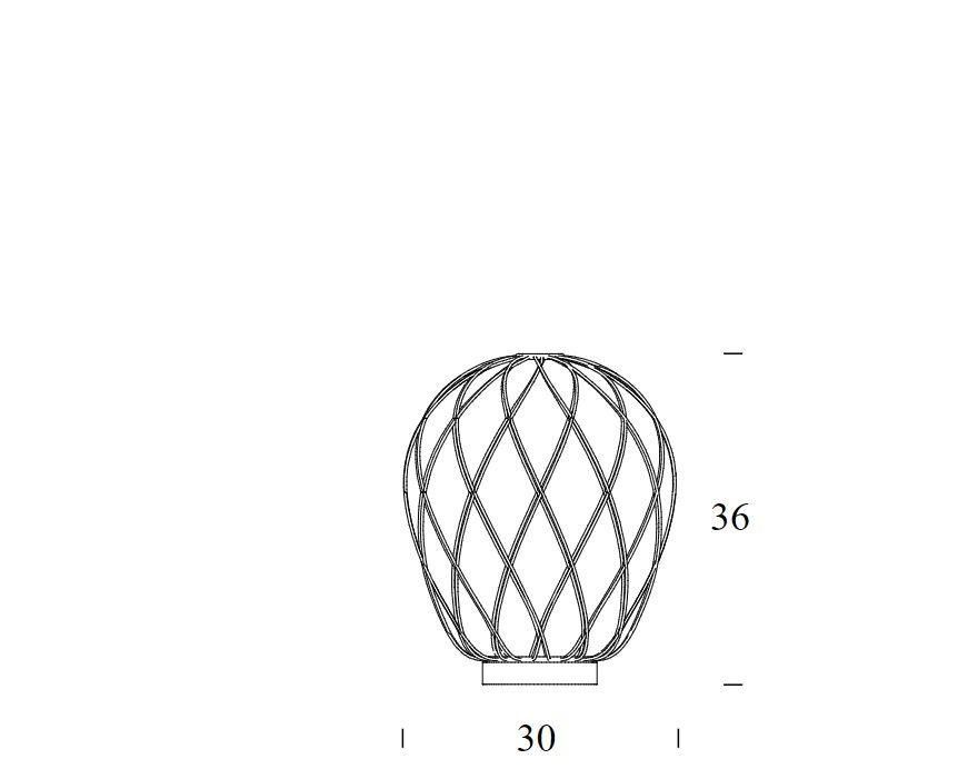 Pinecone Ø30  tafellamp