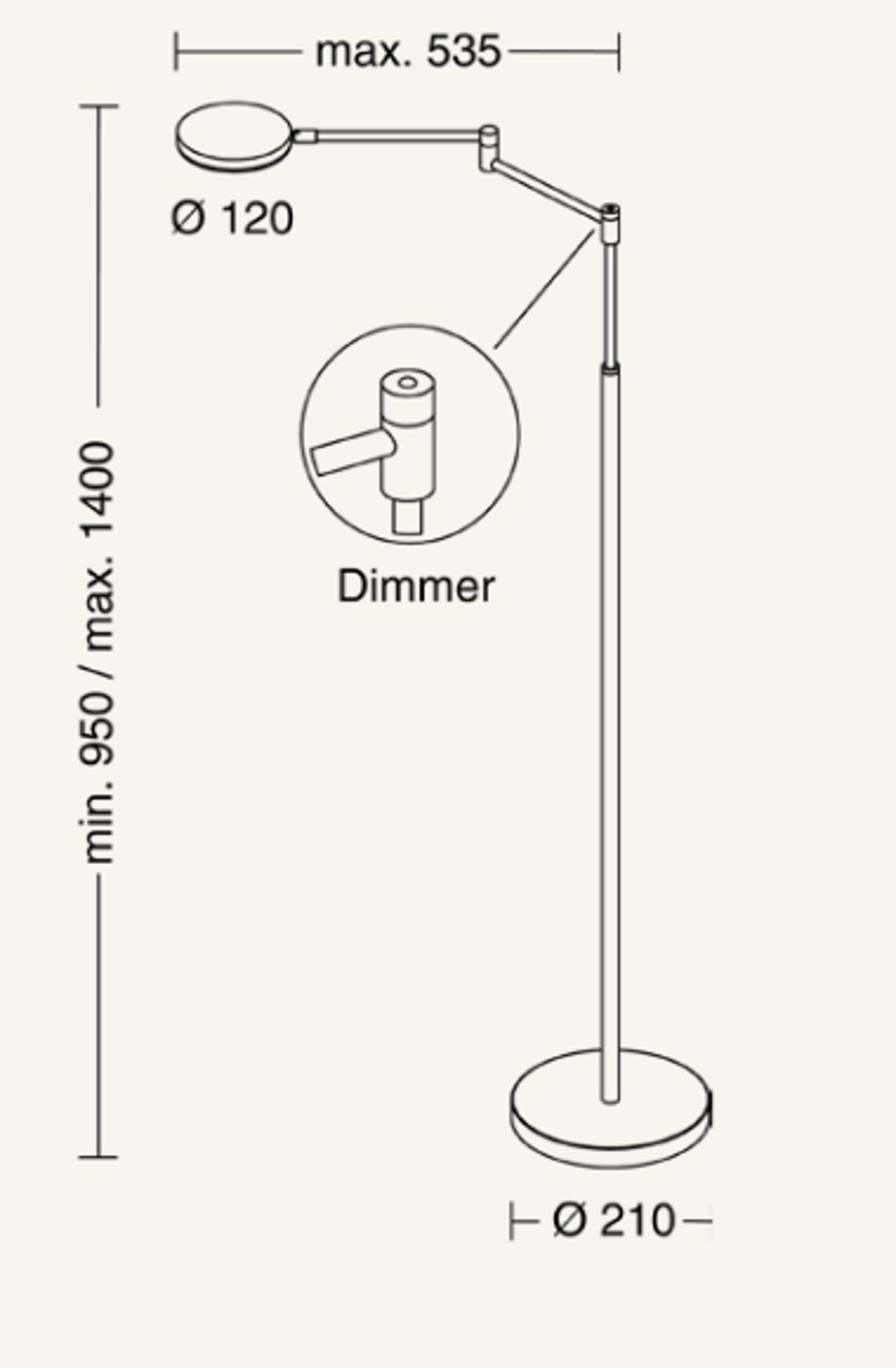 Plano B vloerlamp