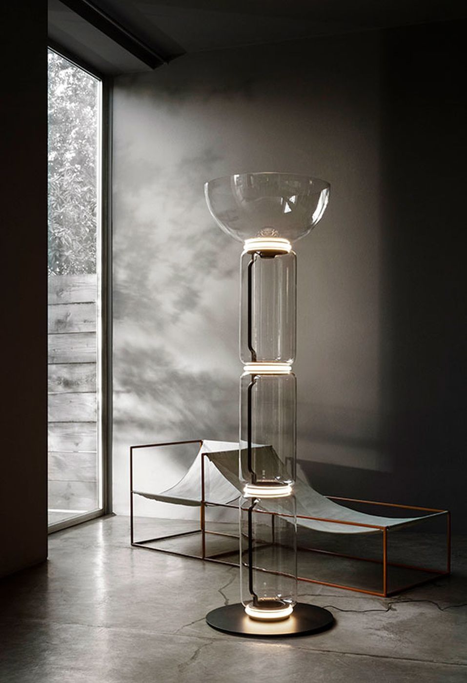 Noctambule High Cylinders + Bowl vloerlamp