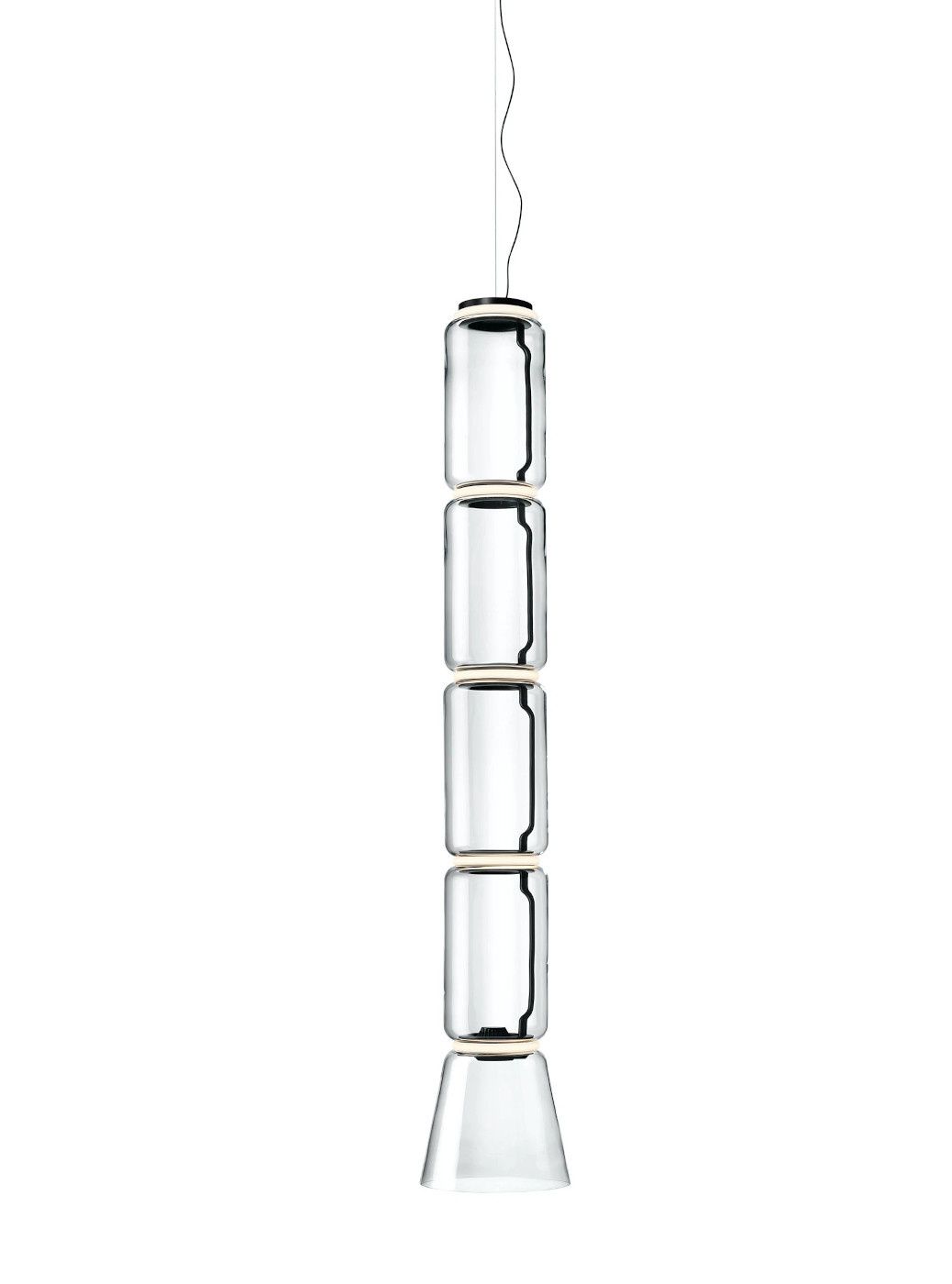 Noctambule Low Cylinder + Cone hanglamp