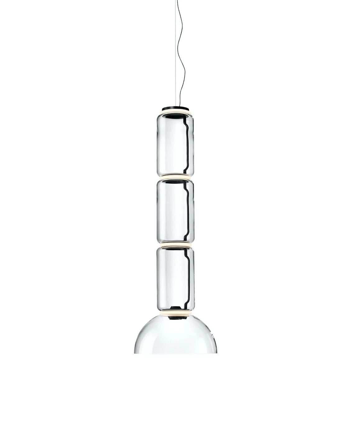 Noctambule Low Cylinder + Bowl hanglamp   