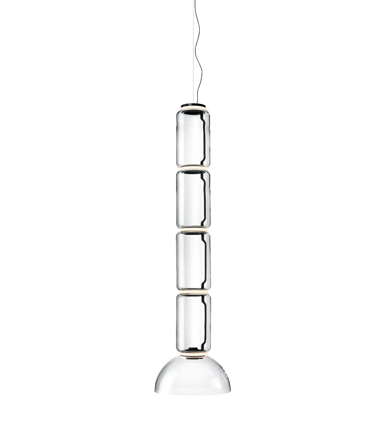 Noctambule Low Cylinder + Bowl hanglamp   