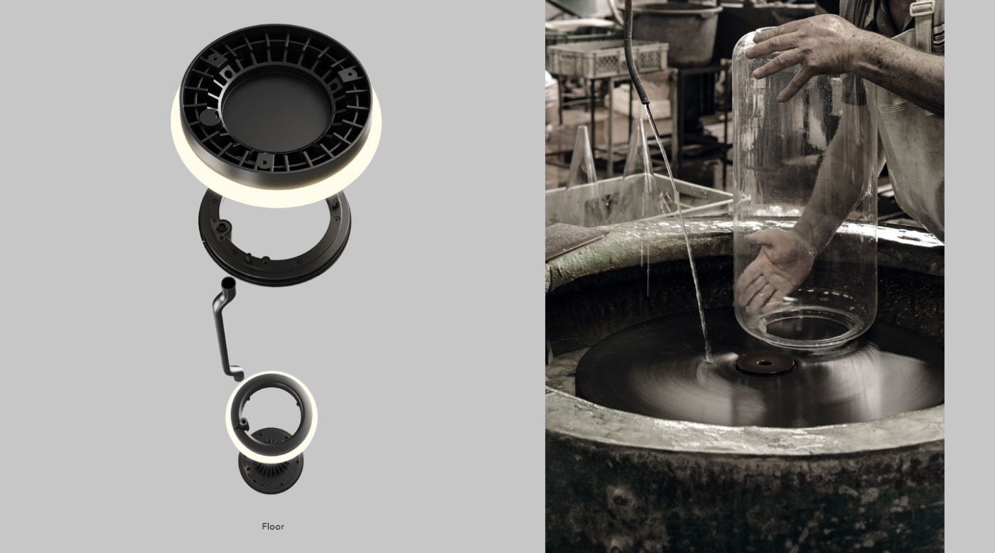 Noctambule High Cylinders vloerlamp