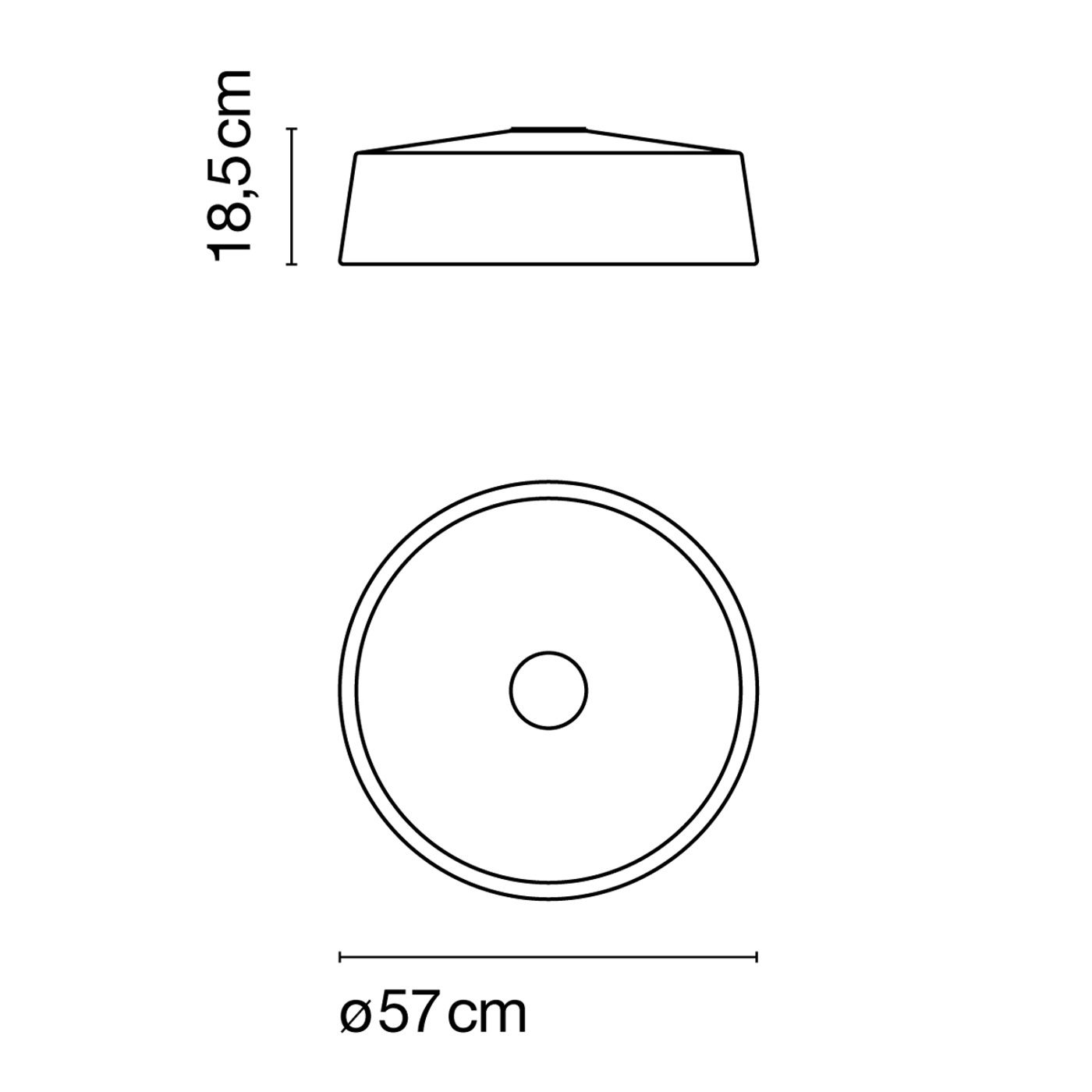 Soho C 57 led plafondlamp