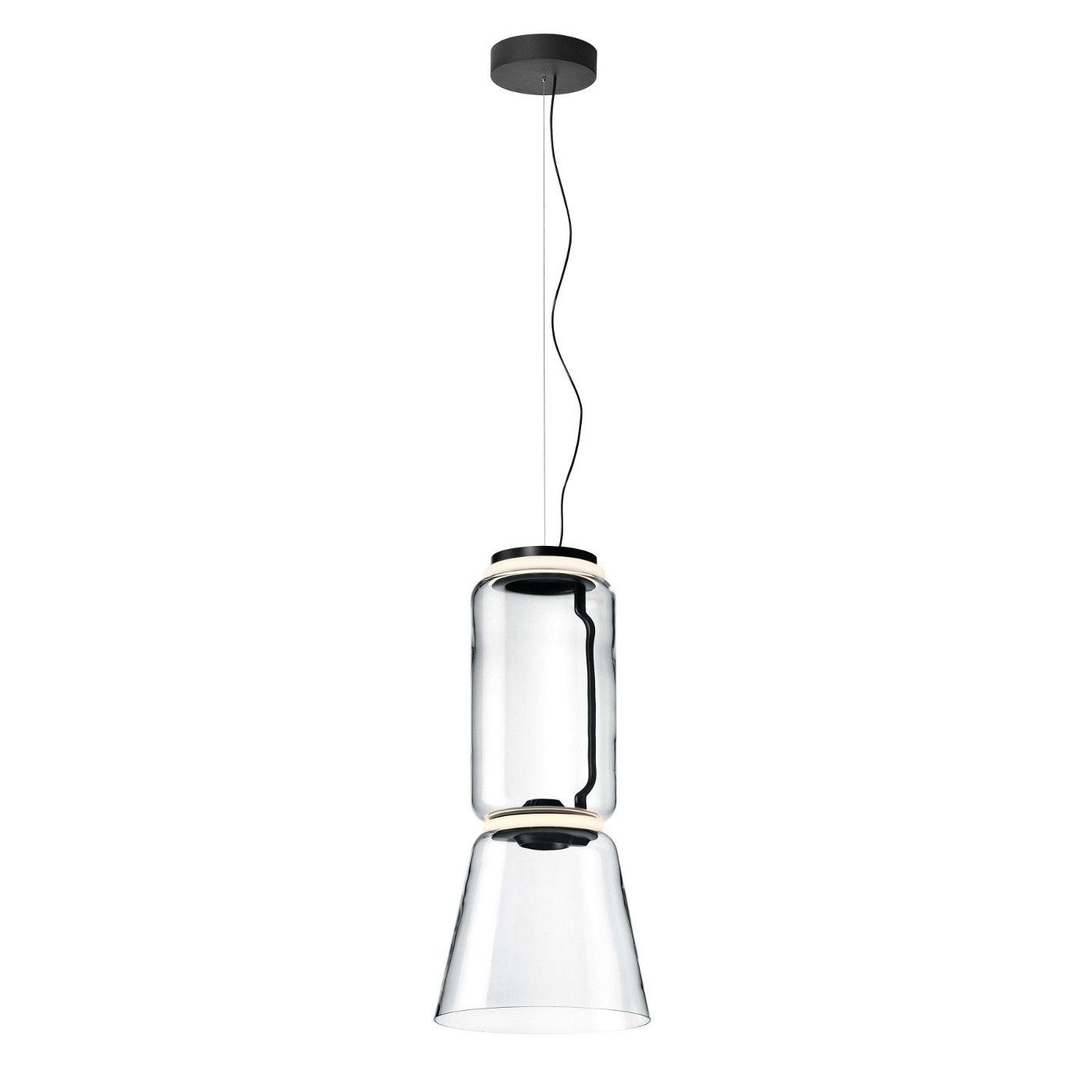 Noctambule Low Cylinder + Cone hanglamp