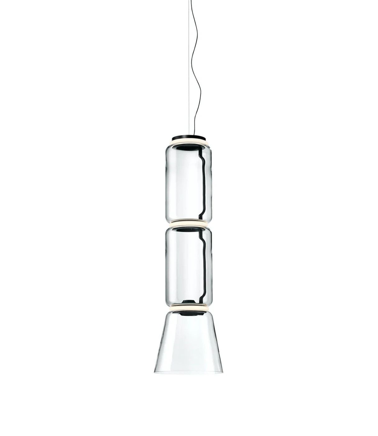 Noctambule Low Cylinder + Cone hanglamp