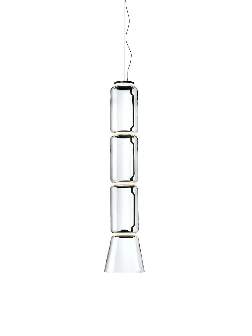 Noctambule Low Cylinder + Cone hanglamp