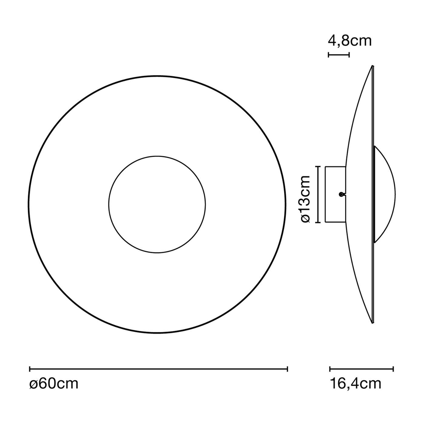 Ginger 60 C plafondlamp